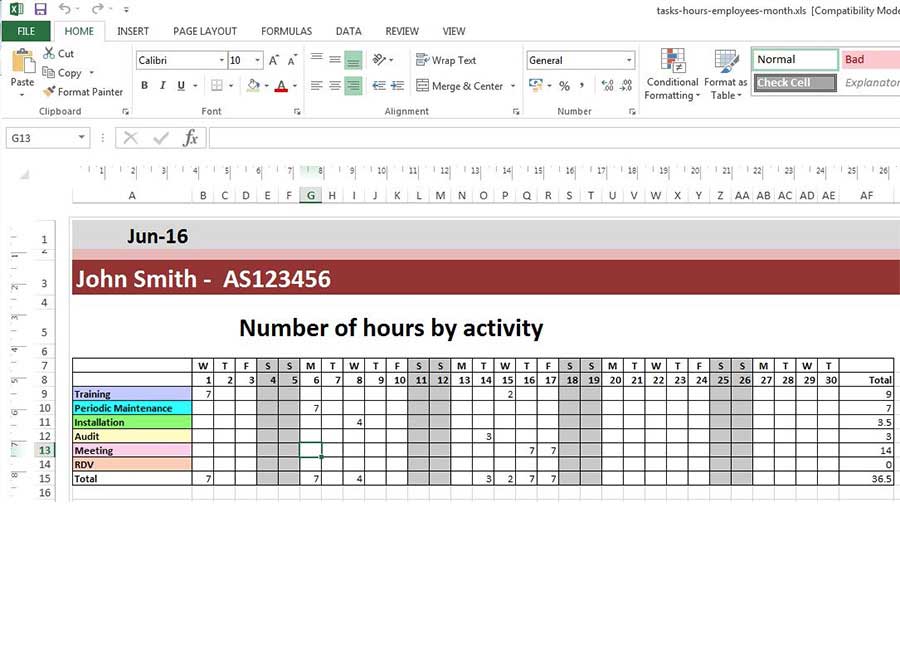 Maak een planning sjabloon in Excel met PlanningPME