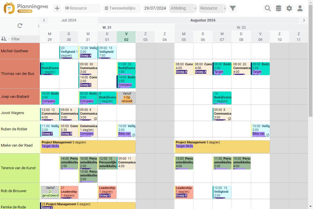 Opleidingen plannen