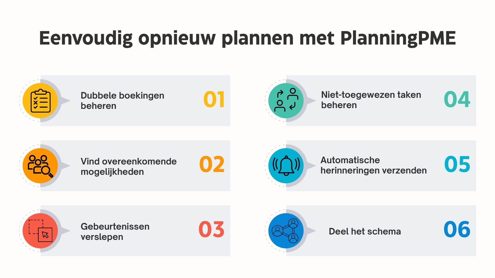 Beste toepassingen bij het opnieuw plannen