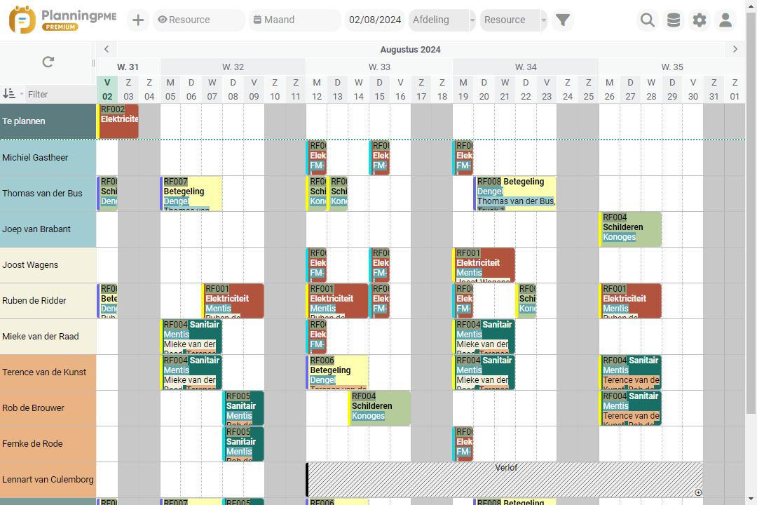 Optimaliseer de planning van uw werven en technici