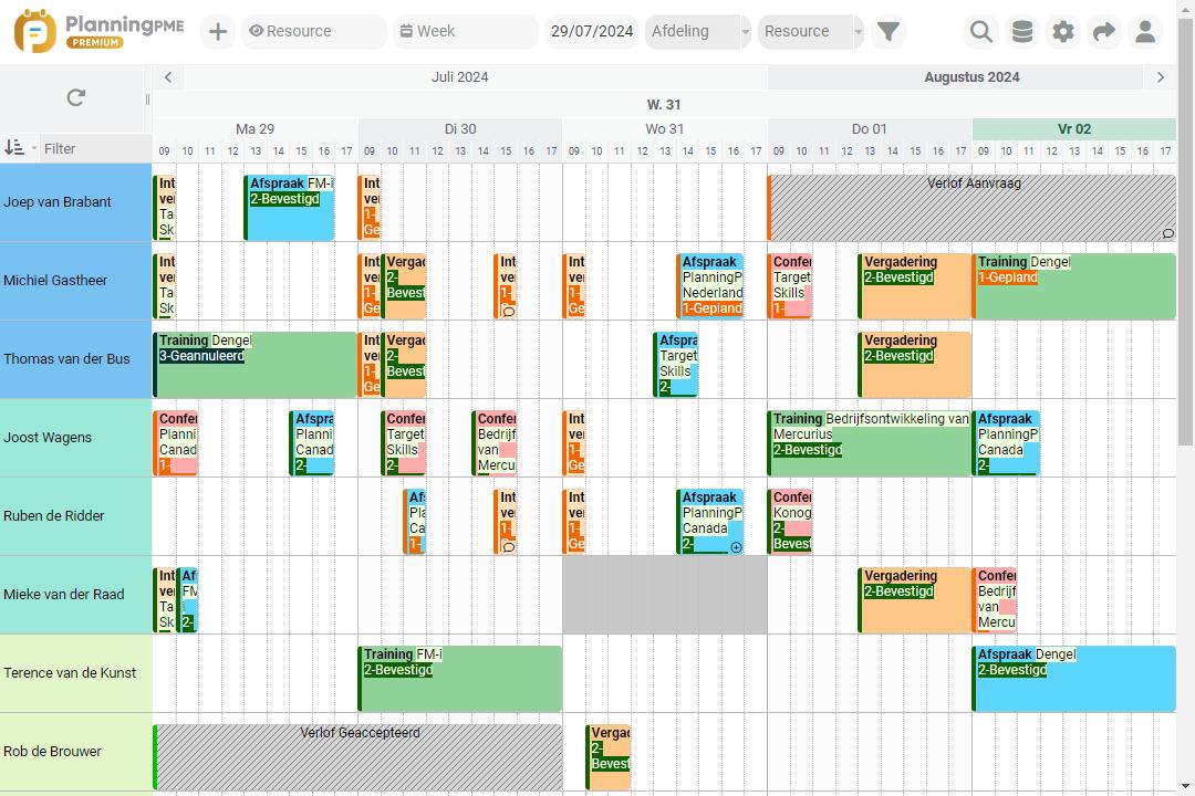 planningssoftware afspraken