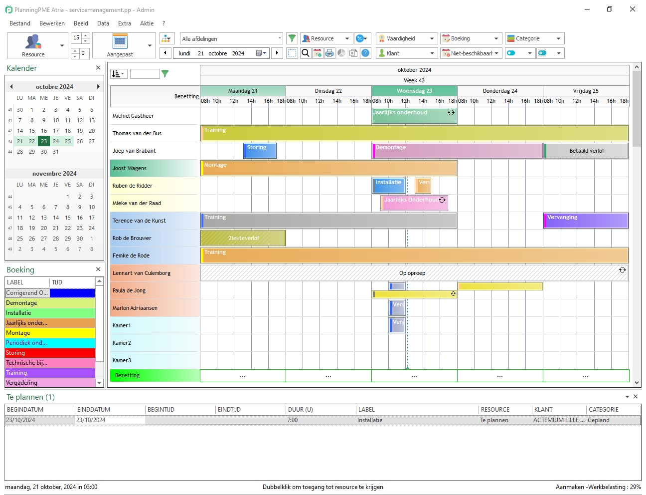 Software voor het tijdsbeheer in uw firma PlanningPME